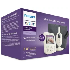 Philips Avent Ecoute-bébé Vidéo 2,8 pouces SCD882/26