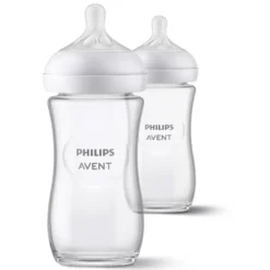 Philips Avent Lot de 2 Biberons Natural Response Verre - 240 ml