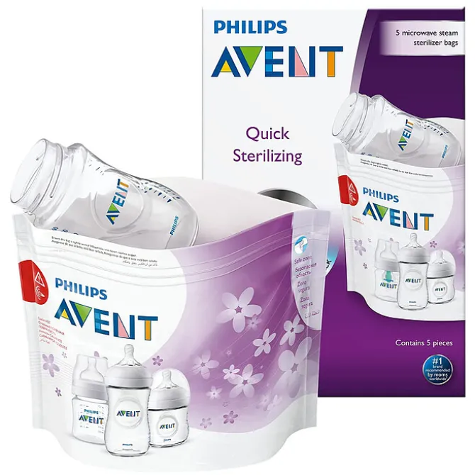 Philips Avent Lot de 5 Sachets de Stérilisation pour Micro-ondes