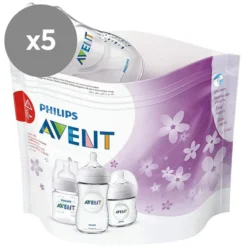 Philips Avent Lot de 5 Sachets de Stérilisation pour Micro-ondes