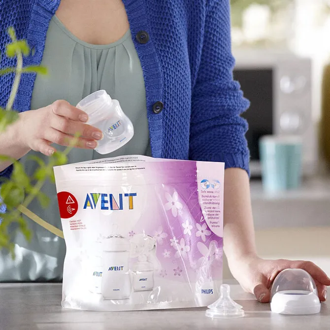 Philips Avent Lot de 5 Sachets de Stérilisation pour Micro-ondes