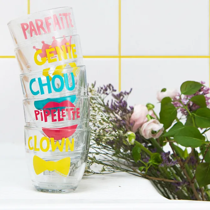 Pied de Poule Verre Môme - Clown