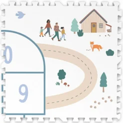 Play&Go Tapis de Jeux Réversible TILOO - Hopscotch