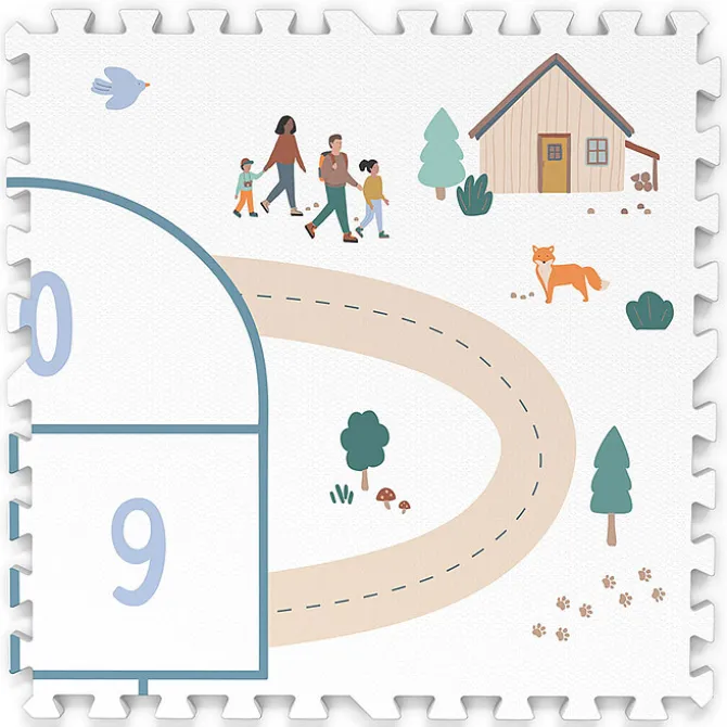 Play&Go Tapis de Jeux Réversible TILOO - Hopscotch