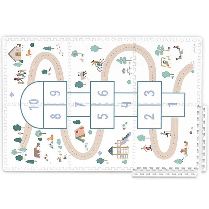 Play&Go Tapis de Jeux Réversible TILOO - Hopscotch