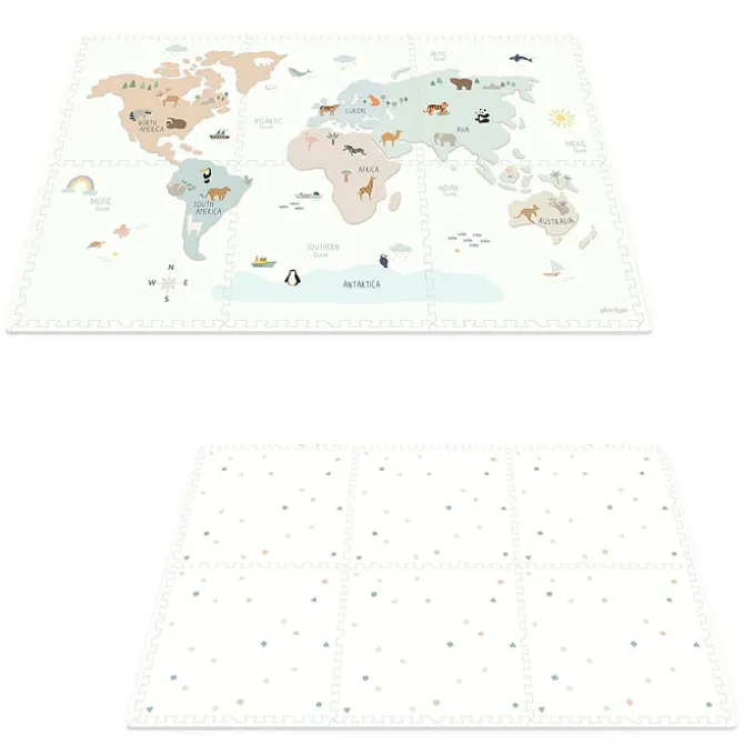 Play&Go Tapis de Jeux Réversible TILOO - Worldmap