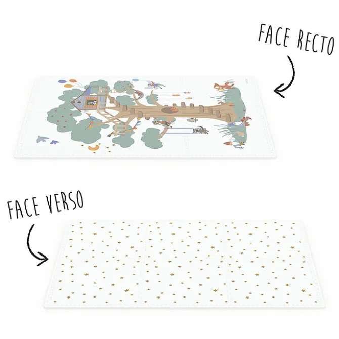 Play&Go Tapis de Jeux Réversible TILOO - Treehouse