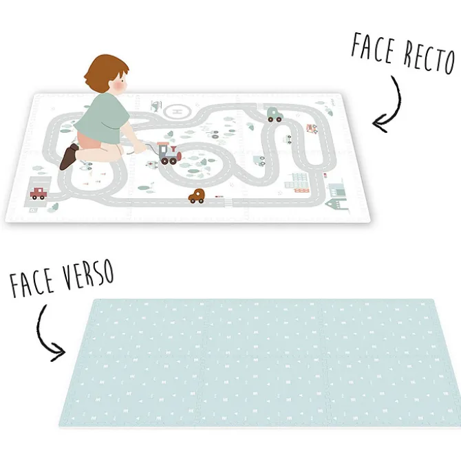 Play&Go Tapis de Jeux Réversible TILOO - Roadmap & Icons