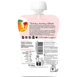 Popote Gourde Repas Bio Abricot - 120 g