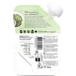 Popote Gourde Repas Bio Artichaut - 120 g