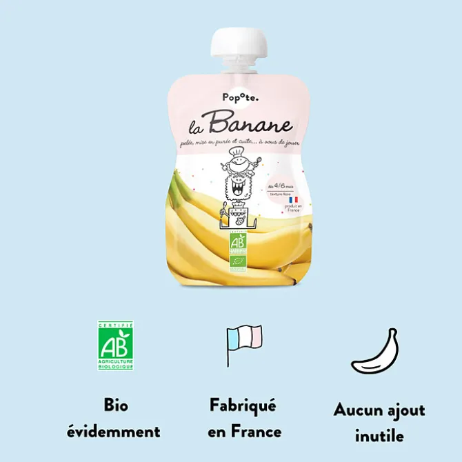 Popote Gourde Repas Bio Banane - 120 g