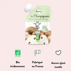 Popote Gourde Repas Bio Champignons - 120 g