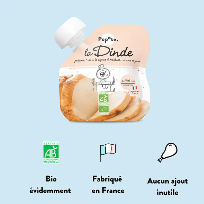 Popote Gourde Repas Bio Dinde - 60 g