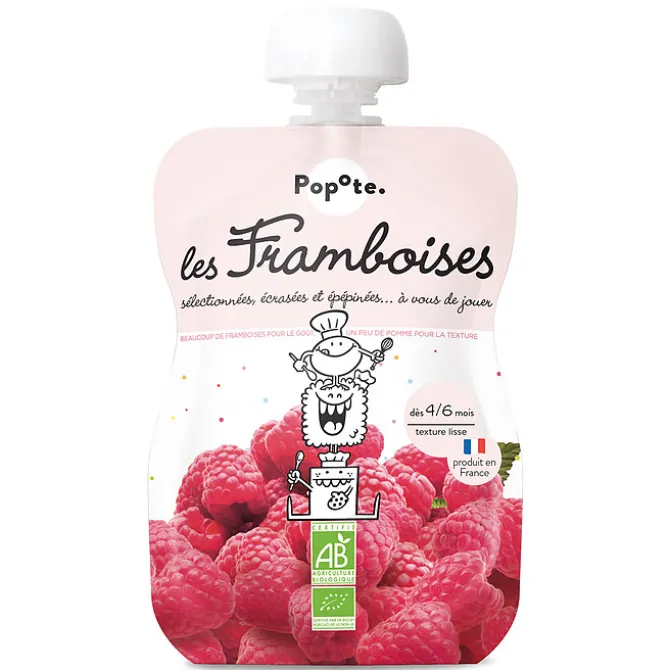 Popote Gourde Repas Bio Framboises - 120 g