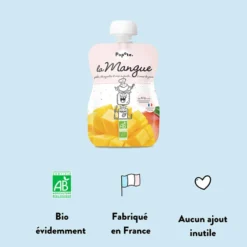 Popote Gourde Repas Bio Mangue - 120 g