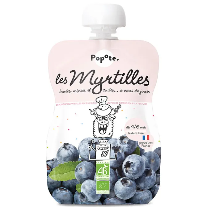 Popote Gourde Repas Bio Myrtilles - 120 g
