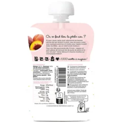 Popote Gourde Repas Bio Pêche - 120 g