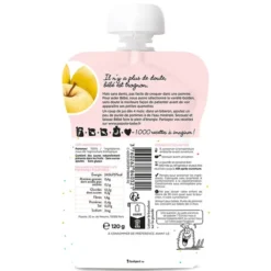 Popote Gourde Repas Bio Pomme - 120 g