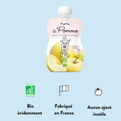 Popote Gourde Repas Bio Pomme - 120 g