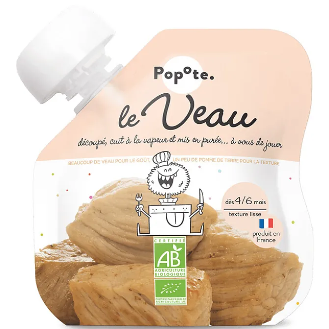Popote Gourde Repas Bio Veau - 60 g