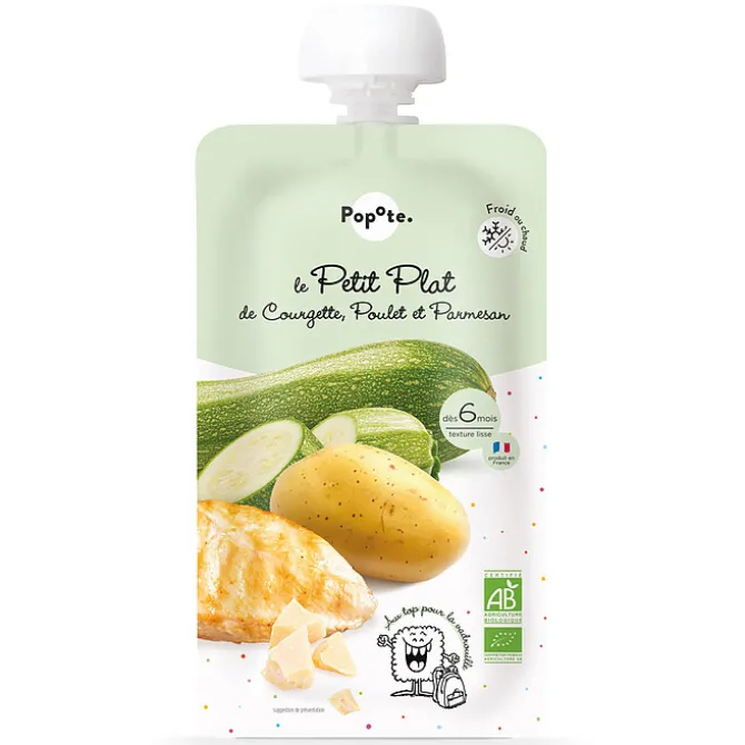 Popote Le Petit Plat Courgette, Poulet et Parmesan - 180 g