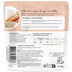Popote Les Petits Morceaux Carottes et Riz Complet - 190 g