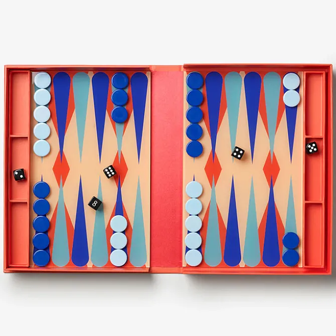 Printworks Jeu de Plateau Art of Backgammon Rouge - Classic