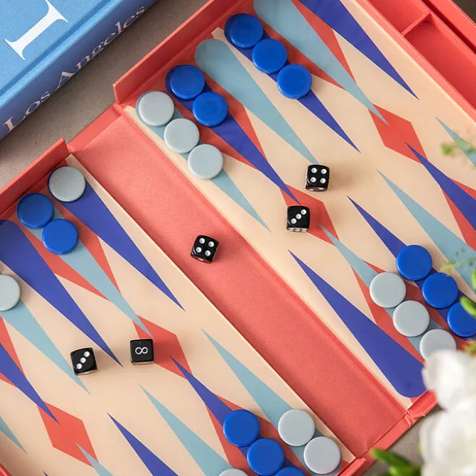 Printworks Jeu de Plateau Art of Backgammon Rouge - Classic