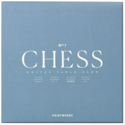 Printworks Jeu de Plateau Echecs - Classic Dusty Blue