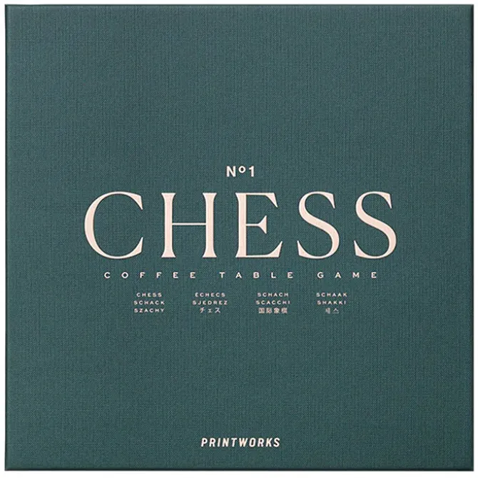 Printworks Jeu de Plateau Echecs - Classic Vert