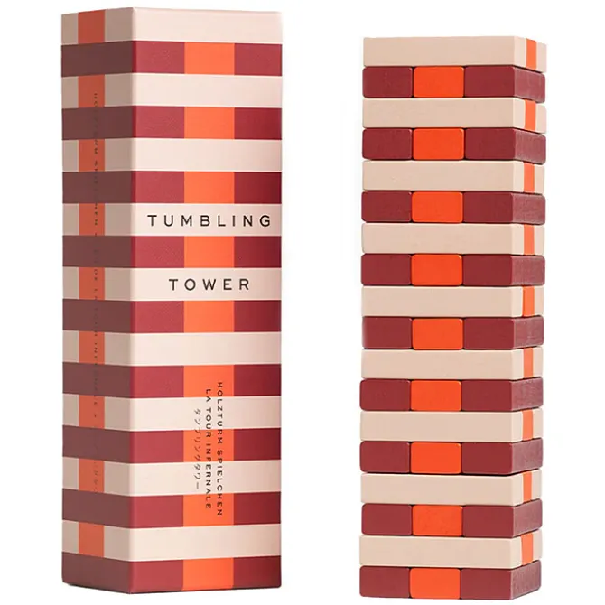 Printworks Jeu Tour Chancelante Rose / Rouge - Play