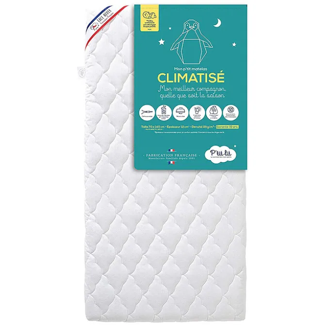 P'tit Lit Matelas Mon P'tit Matelas Climatisé Anti-acariens - 70 x 140 cm