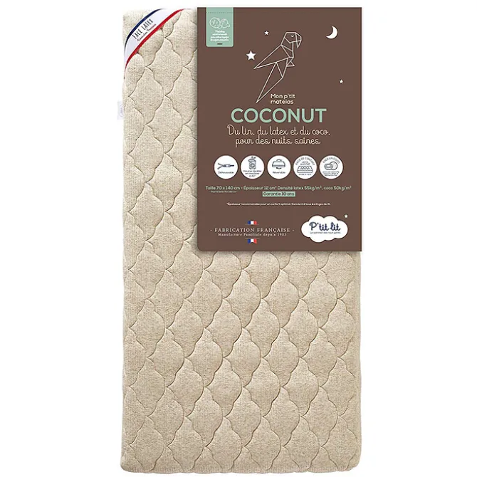 P'tit Lit Matelas Mon P'tit Matelas Coco Nut - 70 x 140 cm