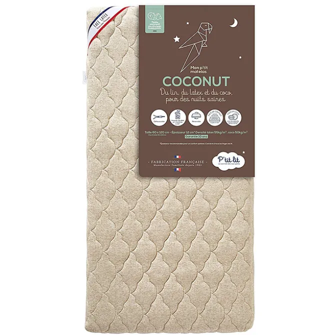 P'tit Lit Matelas Mon P'tit Matelas Coco Nut - 60 x 120 cm