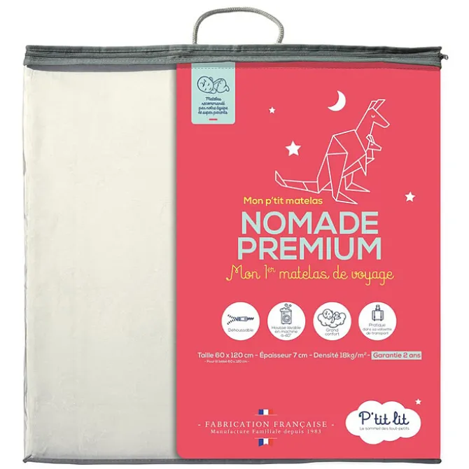 P'tit Lit Matelas Mon P'tit Matelas Nomade Premium - 60 x 120 cm