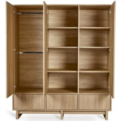 Quax Armoire 3 Portes Kyo XL - Honey Ash