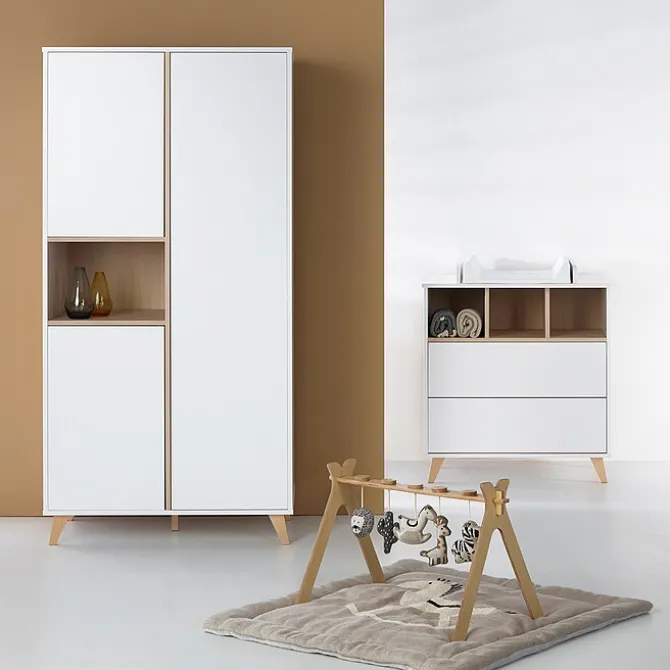 Quax Armoire 3 Portes Loft - Blanc