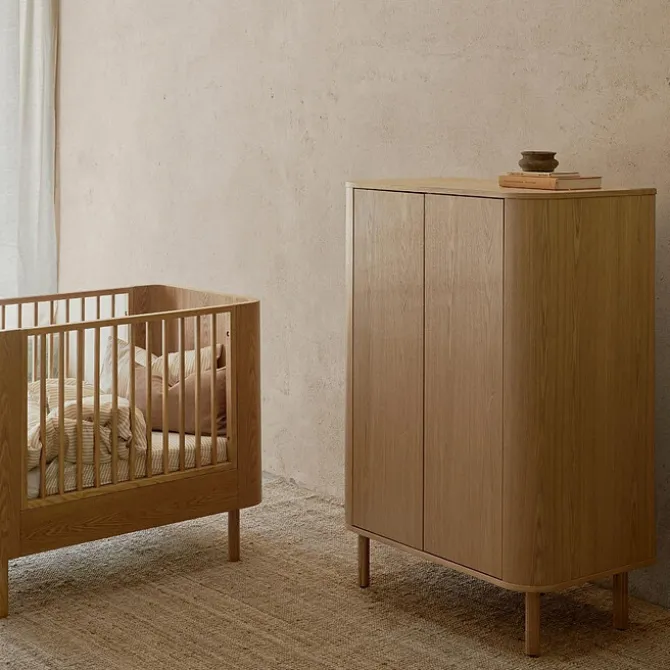 Quax Armoire 2 Portes Plates Yume - Natural Ash