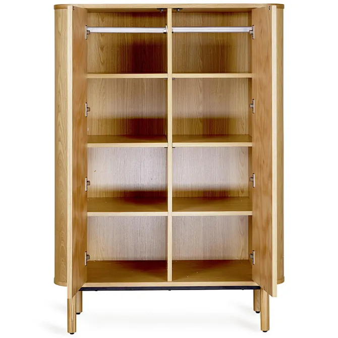 Quax Armoire 2 Portes Plates Yume - Natural Ash