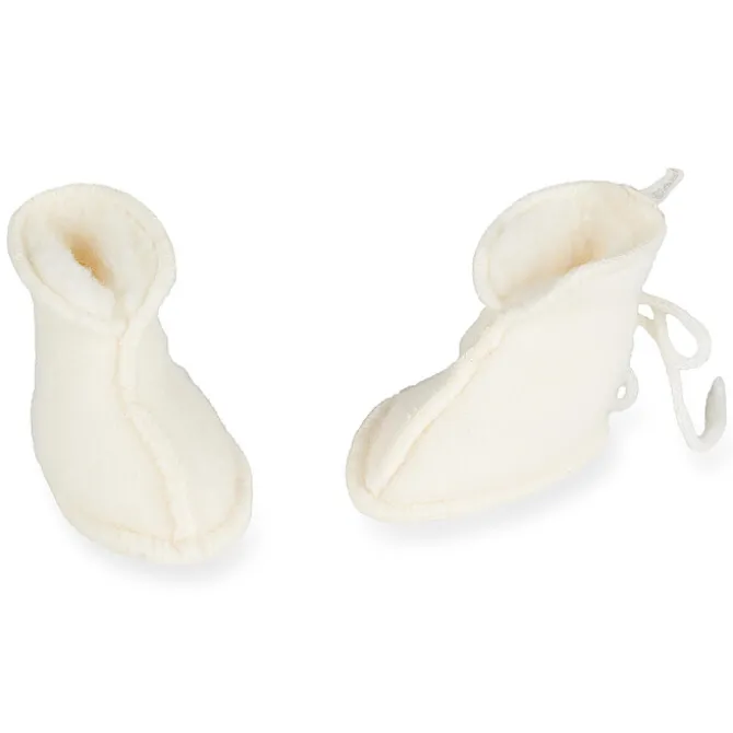 Quax Chaussons Mini Merino Crème - 3/6 Mois