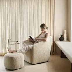 Quax Fauteuil Inclinable Swivel & Gliding Gomi - Sheep