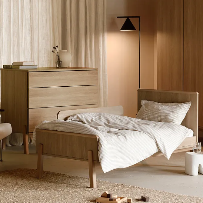 Quax Lit Bébé Evolutif Ashi Honey Ash - 140 x 70 cm