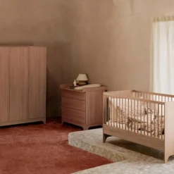 Quax Lit Bébé Evolutif Tsugi Honey Ash - 70 x 140 cm