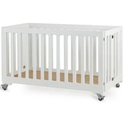 Quax Lit Bébé Pliable Blanc - 60 x 120 cm