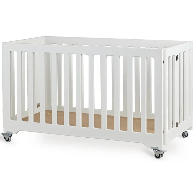 Quax Lit Bébé Pliable Blanc - 60 x 120 cm