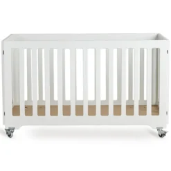 Quax Lit Bébé Pliable Blanc - 60 x 120 cm