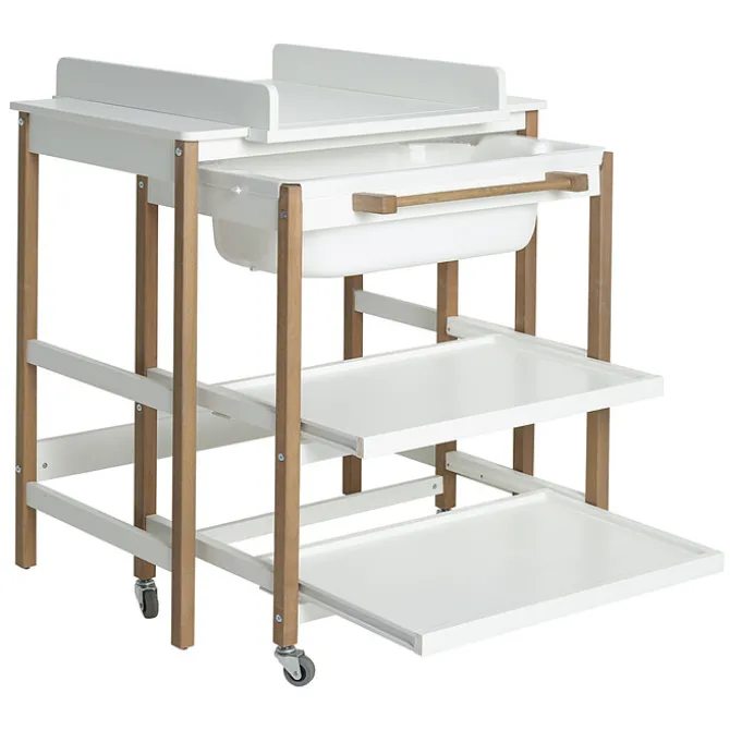 Quax Meuble de Bain Smart - Blanc et Naturel