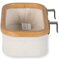 Quax Panier à Suspendre Plat - Beige Natural