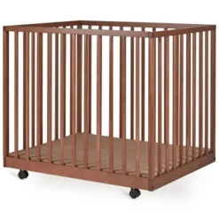 Quax Parc Bébé Mori Réglable - Chataignier