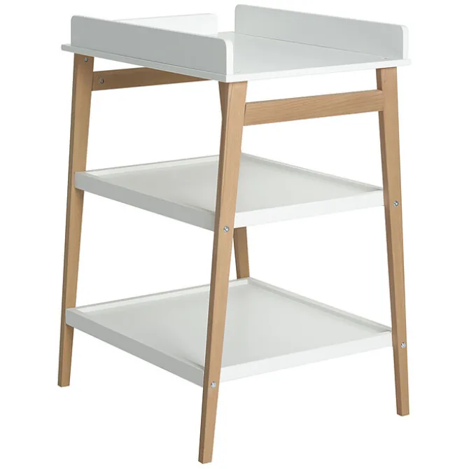 Quax Table à Langer Hip - Blanc et Naturel